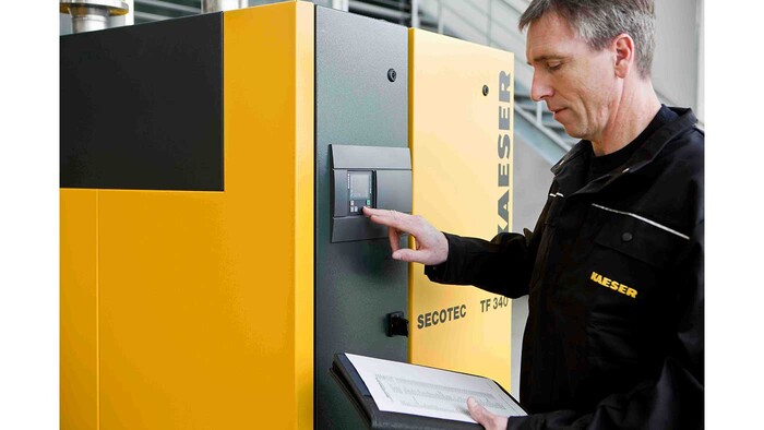 Žāvētājs ar slēpto tvertni Secotec TF saspiestā gaisa sagatavošanai