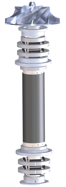 Turbopūtējs PillAerator ar magnētisko gultņu atbalstu