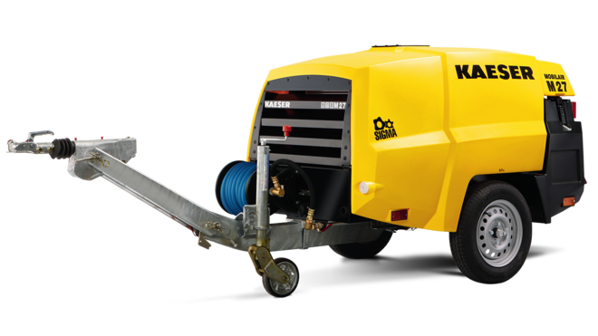 M27 — mobilais celtniecības kompresors