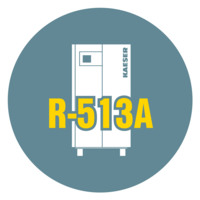 Kaeser Kompressoren savos dzesēšanas tipa žāvētājos izmanto dzesēšanas līdzekli R-513A.
