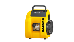 Kaeser Kompressoren virzuļtipa kompresora i.Comp 3 pārnēsājamā versija.