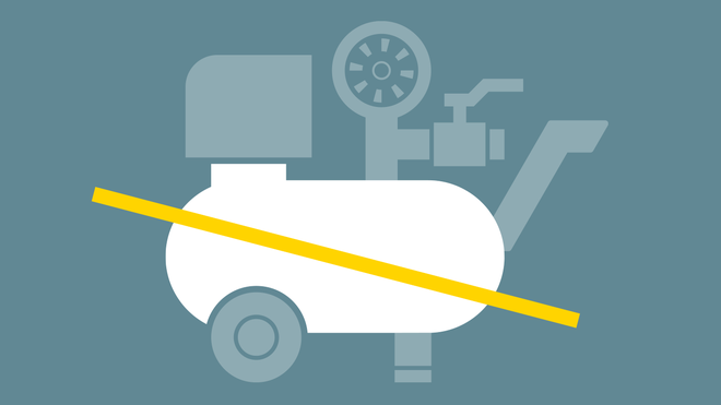 i.Comp 3 nav nepieciešams gaisa resīvers.